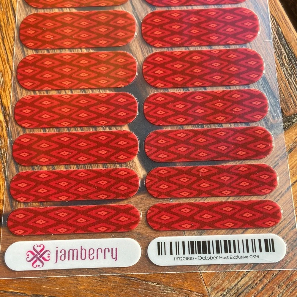 Jamberry Vibrant Red Nail Wraps